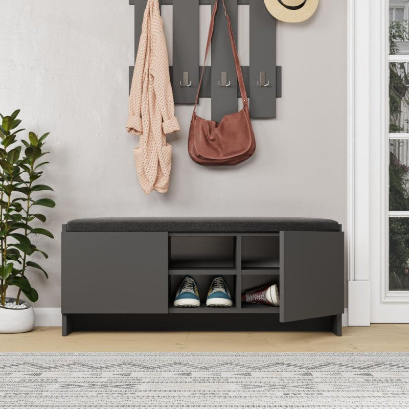 Panca scarpiera con cuscino imbottito