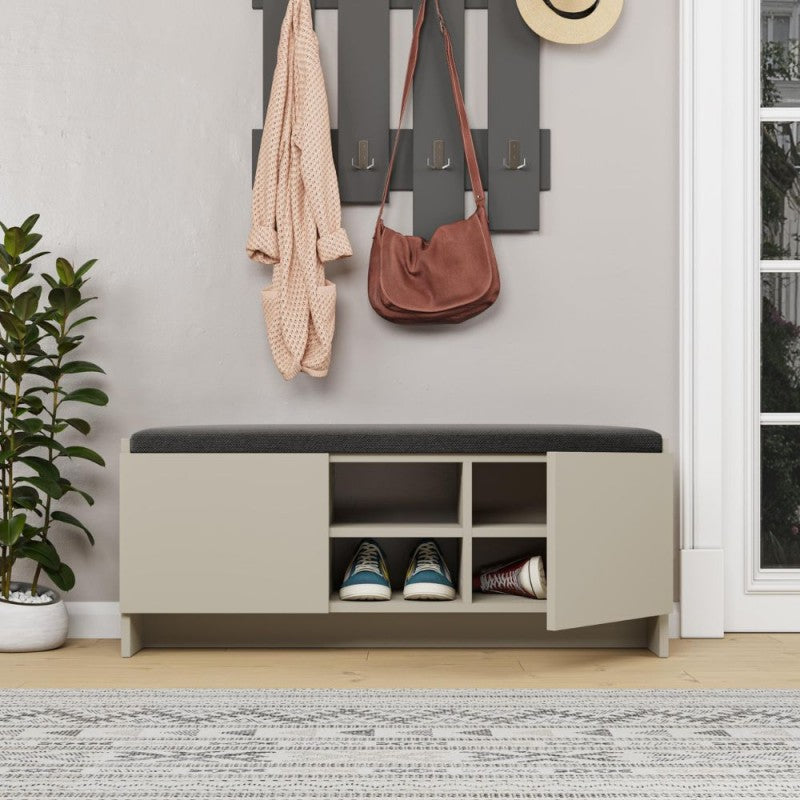 Panca scarpiera con cuscino imbottito