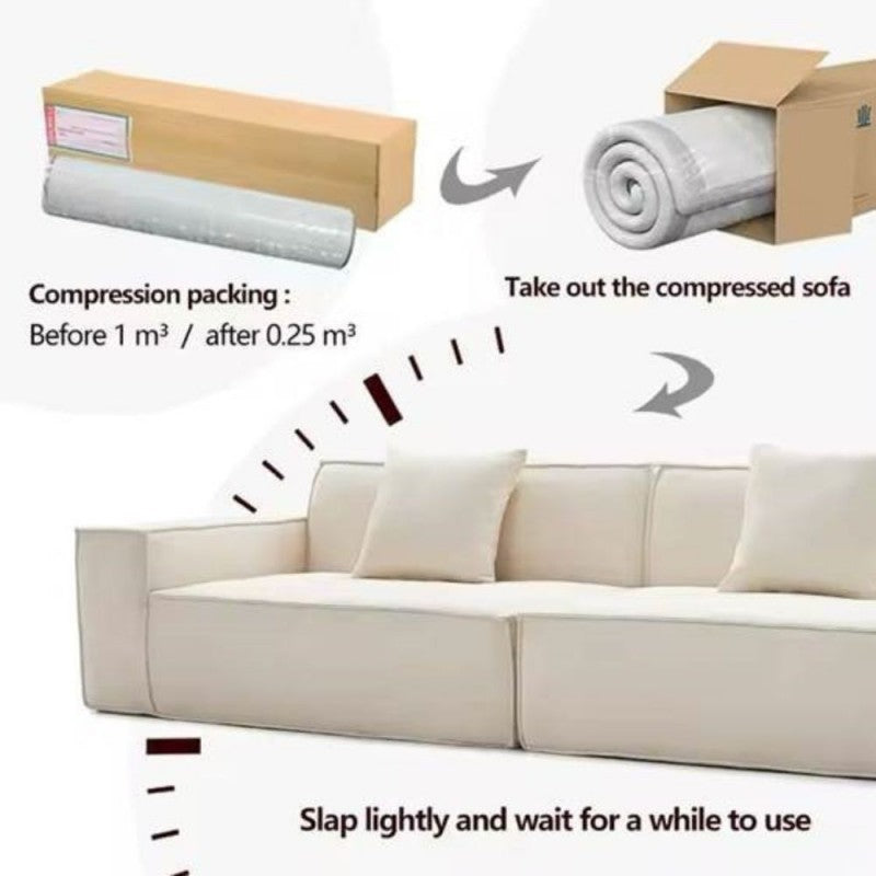 Divano Kelly imbottitura in schiuma con rivestimento in tessuto