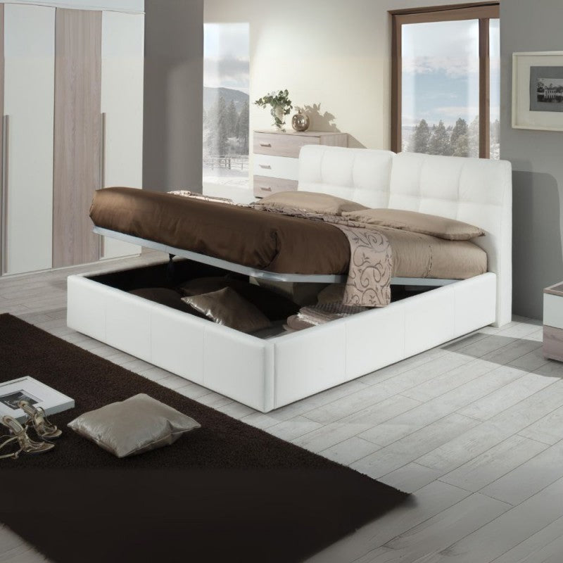 Letto matrimoniale con contenitore MELIA